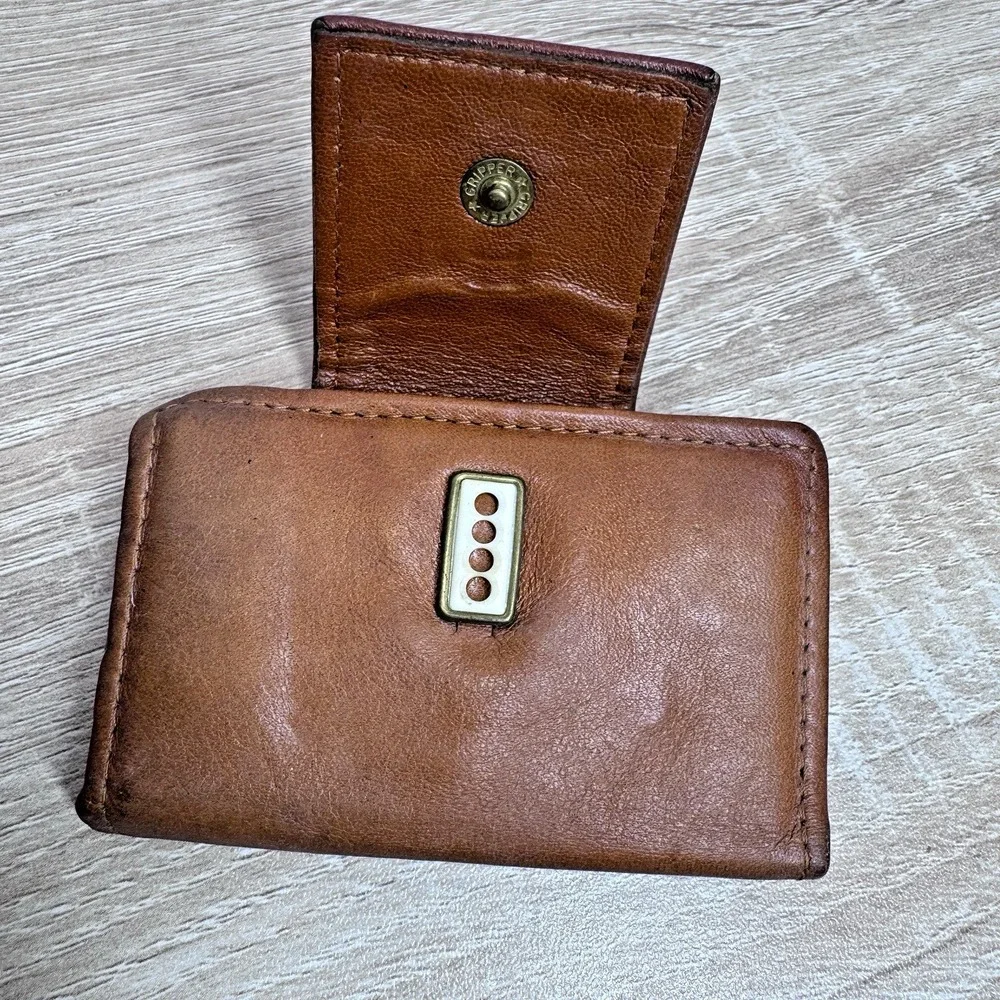Vintage Rolfs Cowhide Leather 5 Key Caddy Zodiac Medallion Brown USA
